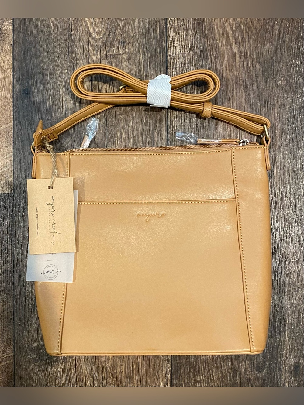 NWT Ampere Creations Crossbody Bag - Tan